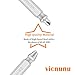 Damaged Screw Extractor Remove Set by Vicnunu, Stripped Screws and Broken Bolts Easy-Out Removers, Made From H.S.S. 4341#, 63-65HRC Hardness, 4-Piece Stripped Screw Extractor Kit