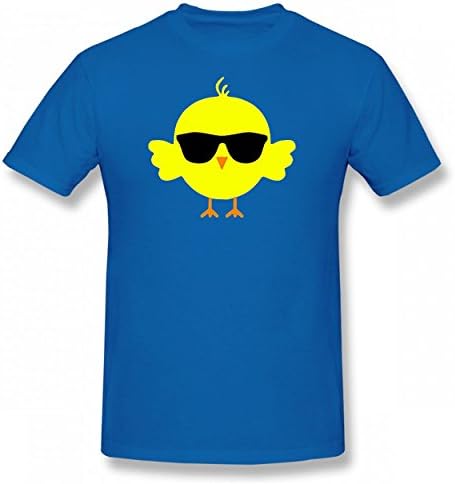 MZOUQD Cute Chicks Cool Tshirt Print Cotton Tops Authentic Man Tee Royal Blue