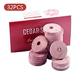 Cedar Rings for Hangers - 100% U.S Red Cedarwooden Blocks 36 Cedar Rings