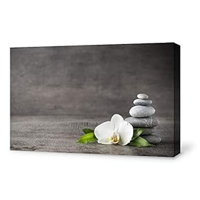 Canvas Wall Art for Living Room,Bedroom Home Artwork Paintings Orchid SPA Backgrounds Ready to Hang - 12x18 inches