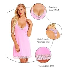 RSLOVE Lingerie For Women Lace Nightgown Chemise