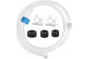 3DMKSPACEU Soap dispenser for kitchen sink, Upgraded Check Value, 47" Under Counter soap dispenser extension tube kit, Fit Most Soap Containers, Soap dispenser bathroom