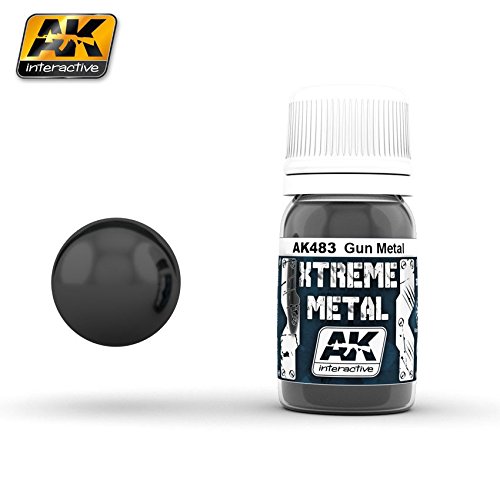 AK Interactive 30ml Extreme Metal Paints Gunmetal # 483