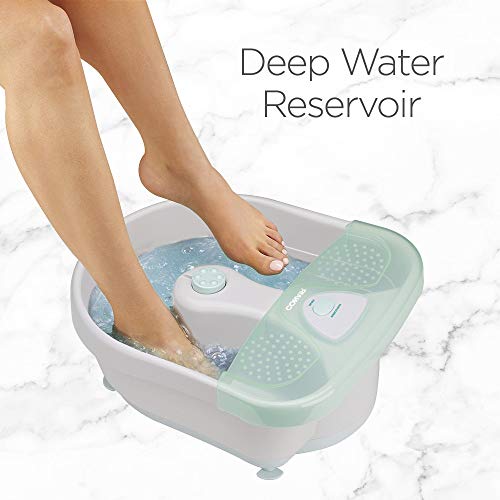 Conair Soothing Pedicure Foot Spa Bath with Massaging Bubbles, Deep