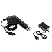 Insten Car and Home Cell Phone Charger Compatible with Pantech, AT&T Impact - Retail Packaging - Black