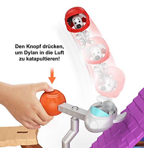 Mattel GDL88 - Disney Das Haus der 101 Dalmatiner Dylans Baumhaus Spielset mit Dylan und Dolly, Spielzeug ab 5 Jahren, Mehrfarbig – Bild 5