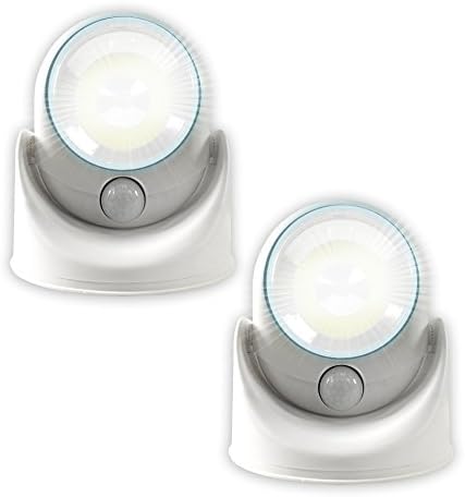 Official As Seen On TV Atomic Light Angel Cordless Motion Activated LED Light by BulbHead, Swivels 360-Degrees & Pivots, Shining 460 Lumens (2X Brighter 2 Pack)
