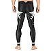 Men’s BJJ Spats Leggings Tights, Elite Sports best Jiu Jitsu MMA no GI Spat Sublimated Graphics Compression Pants (White,Medium)