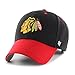 NHL Chicago Blackhawks Audible Two Tone MVP Hat, One Size, Black