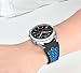 CreateGreat for Samsung Gear S3 Frontier and Classic Watch, Soft Replacement Breathable Sport Bands with Air Holes for Samsung Gear S3 Smart Watch Band(Black Blue)
