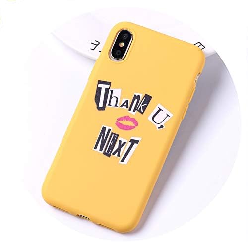 Thank You Next 7 Rings Soft Silicone Candy Case Coque for iPhone 6 6S 5S SE 8 8Plus X XR XS Max 7 7Plus 8Plus,for iPhone XR,6