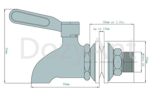 5 Beverage+Dispenser+Replacement+Stainless+Polished