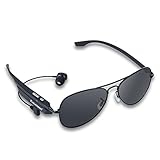 Excelvan Wireless Bluetooth V2.1+EDR Polarized Smart Sunglasses Headset Headphone Hands-Free Talk Voice Control for iPhone6s / 6 / 5S, Samsung Galaxy S7/ S7 edge, S5, Note2 / Note3, PC Tablets