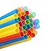Tomnk 360pcs Jumbo Smoothie Straws Color Plastic disposable Straws Milkshake Straws Extra Wide