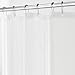 iDesign Vinyl Shower Liner, PVC-Free Curtain with Magnets for Master, Guest, Kids' Bathroom, Bathtub, Long, Clear