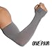 Tough Outdoors UV Sun Protection Arm Sleeves for Men & Women - UPF 50 Cooling Sports Compression Arm Shield w/Hand Cover