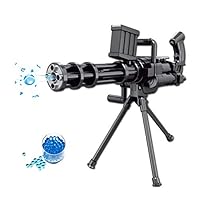 BCHENG Water Beads Gun Hand Foam Toy Blaster Gun with Bracket and 10000PCS Soft Water Bomb for Kids