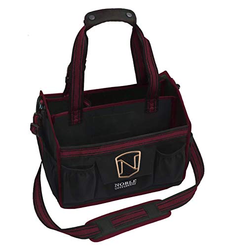 Noble Outfitters Collapsible Equinessential Horse Equine Equipment Tote Bag (Merlot)