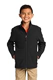 Port Authority Boys' Core Soft Shell Jacket M Black