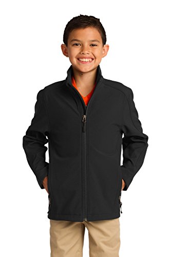 Port Authority Boys' Core Soft Shell Jacket M Black