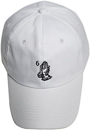 Huo Wan K Dad Hat Cap Baseball Adjustable Snapback 3D Embroidered White