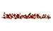Cordless Lighted Poinsettia Flower Garland with LED Lights, Measures 5 Feet, Perfect Holiday and Christmas Decoration for Mantle or Tabletop