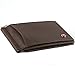 Alpine Swiss Mens Deluxe Leather Money Clip Spring Front Pocket Wallet Brown