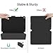 Soke iPad Mini 5 Case 2019 with Pencil Holder, Premium Trifold Case with Strong Protection, Ultra Slim Soft TPU Back Cover with Auto Sleep/Wake Function for Apple iPad Mini 5th Gen,Black