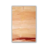 Framed Canvas Wall Art Abstract Color Block Canvas Prints Home Artwork Decoration for Living Room,Bedroom - 16x24 inches