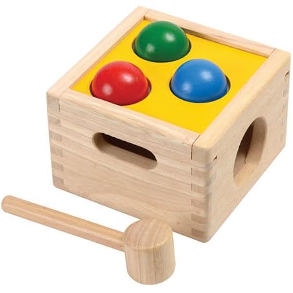 PLAN TOYS- Caja golpea y Cae (1359424): Amazon.es: Juguetes y juegos