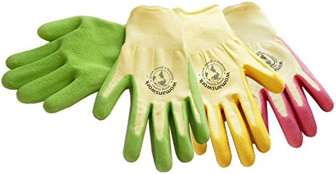 Womanswork Form Fitting Weeder Gloves (3 Pack), Medium