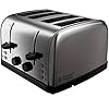 Russell Hobbs 18790 Futura 4-Slice Toaster, 1500 W, Stainless Steel Silver, Four Slice