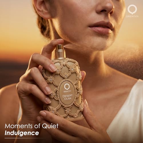 Orientica Luxury Desert Dusk Eau De Parfum 80ml – Notes of Powdery Musk, Coconut Milk, Dry Amber, White Flower - Amber Woody Arabic Perfume for Women & Men