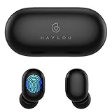 True Wireless Earbuds,Haylou GT1 Bluetooth 5.0 Sports HD Stereo Touch Control Ear Buds with IPX5/Fast Connection/Mini Case(Only 30g)/Total 12H Playtime (Black)