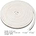 TORRAMI Fuzzy Brush Seal Weatherstripping for Window and Door 11/32 inch x 11/32 inch x 16 ft, Self-Adhesive Felt Insulation Sealing Strip Wind Dust Draft Insect Proof, White