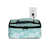 HotLogic 16801056-BF Food Warming Tote, 1.5 Qt, Aqua Floral
