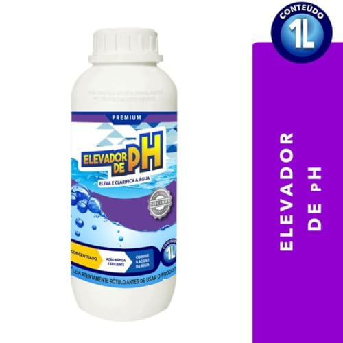 VO DOCIA, ELEVADOR DE PH agua de piscina Brilhante o Ano Inteiro 1l