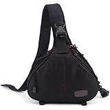 Caden K1 一眼レフカメラ用スリングバッグ ブラック