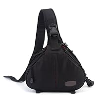 Andoer Caden K1 Waterproof Fashion Casual DSLR Camera Bag Case Messenger Shoulder Bag for Canon Nikon Sony Black