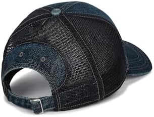 Men's Denim Embro Trucker Baseball Cap, Blue, Einheitsgröße