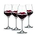 Berglander Red Wine Glasses 13 Ounce, Made of Crystal Glass, 390mL, Set of 4