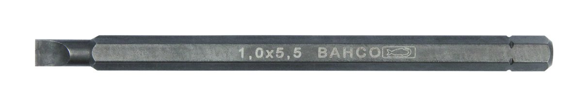 Bahco 8252-2P Hexagonal Blades for Slotted Head Screws, Grey, 1/4-Inch, 100/1.2 mm, Set of 2 Piece
