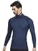 DRSKIN Turtleneck Compression Top Thermal Cool Dry Sports Shirt Baselayer Running Long Sleeve Men