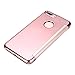 iMusi Cases for iPhone 7 Plus, Smart Clear View Window Plating PC Mirror Flip Phone Cover for iPhone 7 Plus - Rose Gold