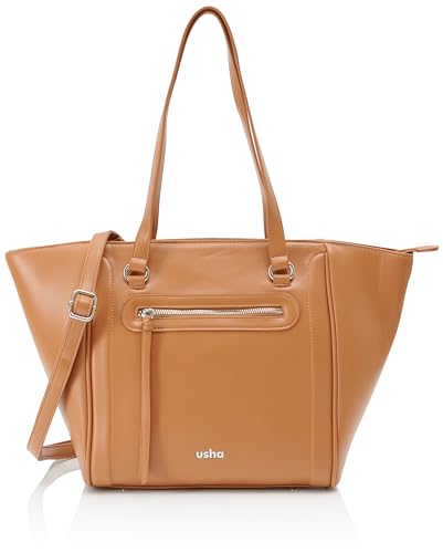 LEOMIA Women's Damen Shopper, Hellkamel