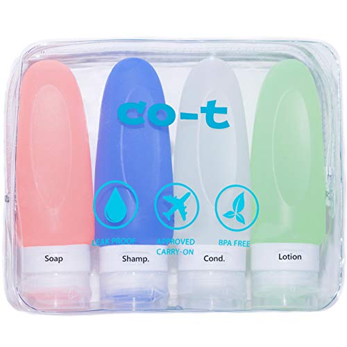 Silicone Travel Bottles Set - TSA Approved Leak Proof Silicone Travel Bottles - 4 Pack/3oz - Thumbnail 7