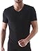 DAVID ARCHY Men's Undershirts Micro Modal Ultra Soft T-Shirts Stretch Moisture-Wicking V-Neck Tees for Men, 3-Pack (M, Black)