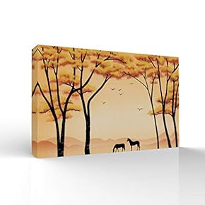Canvas Wall Art-Quiet Romantic Forest-Canvas Prints Home Artwork Decoration for Living Room,Bedroom - 12x18 inches