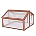 LHONE Double Garden Boxes Outdoor Raised Portable Wooden Cold Frame Greenhouse Raised Garden Beds Planter Vegetables Protectionthumb 1