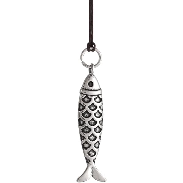 Collana Uomo MOYON Pesca – Ciondolo Lisca Di Pesce In Acciaio Inox – 24 Pollici